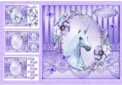 Unicorn and Flowers