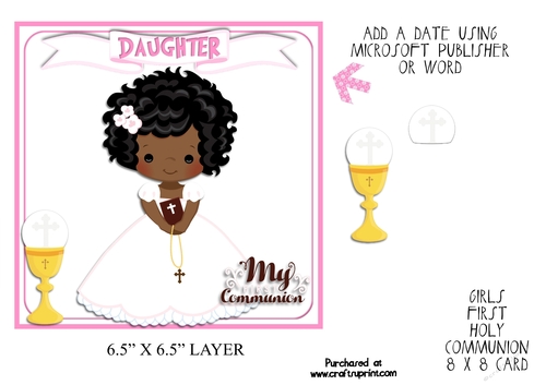 First Holy Communion Girls Topper
