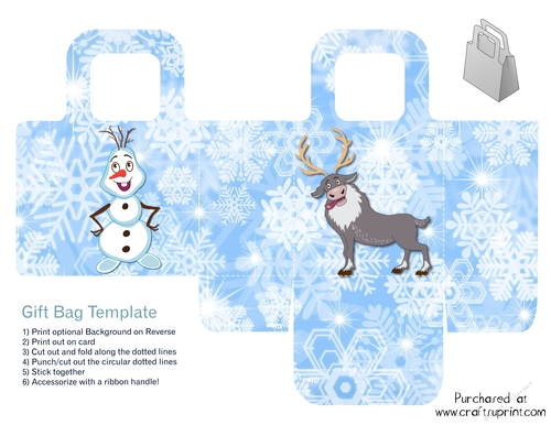 Frozen themed Gift Bag/box