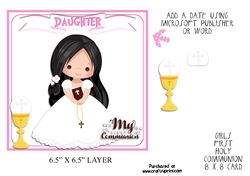 First Holy Communion Girls Topper