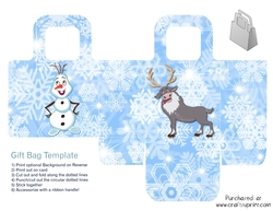 Frozen themed Gift Bag/box