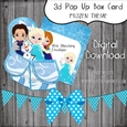 3d Box Card Frozen Theme