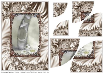 Ballet Dancer with Satin Swirl Corner Stacker