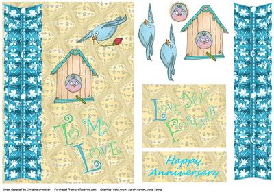 To My Love Bird House with Ribbon, Love You Forever