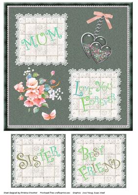 Mum Sister Best Friend Love You Forever Quick Card
