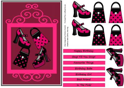 Hot Pink & Black Shoes N Bag Shop Till You Drop