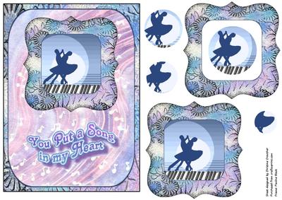 You Put a Song in My Heart - Dancers Decoupage and Pyramid