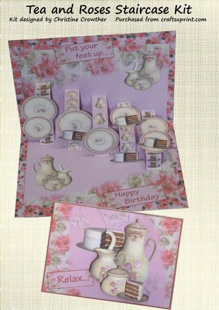 Tea and Roses Staircase Card Kit