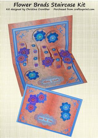 Flower Brads Staircase Card Kit