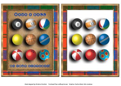 Sporty Have a Ball on Your Birthday Card