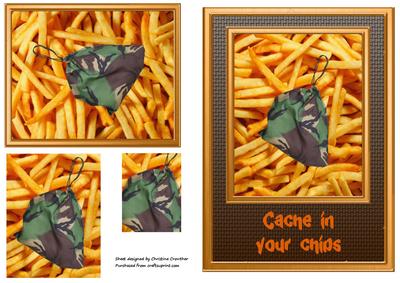 Cache in Your Chips - Geocaching Pyramid Card