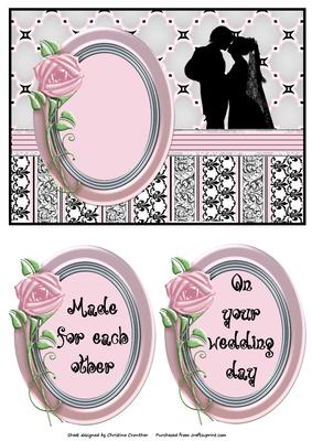French Flair Wedding Engagement Anniversary Quick Card