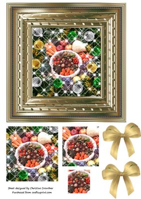 Vegetable Gardeners Christmas Feast Pyramid