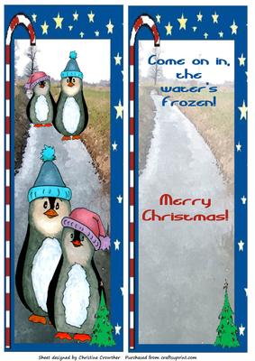 Come on In-the Water's Frozen Penguin Quick Card with Insert