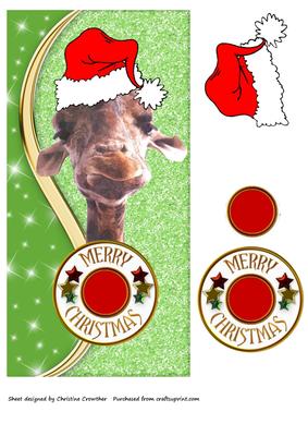 Merry Christmas Giraffe