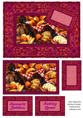 Domestic Goddess - Baking Queen - Breads Quick Card