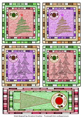 Five Tulle Lace Christmas Tree Toppers