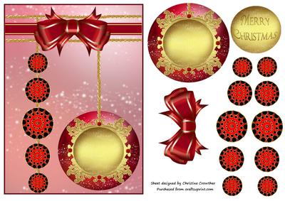 Red & Gold & Black Contemporary Merry Christmas