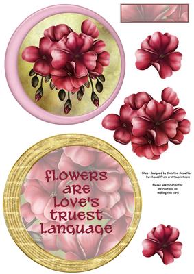Flowers Are Love's Truest Language Swivel Duo Card