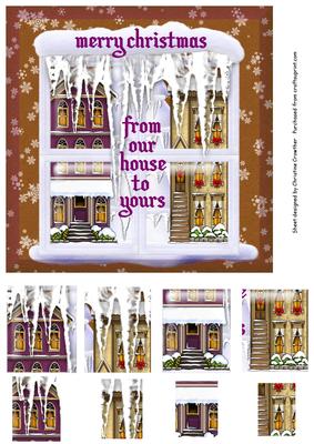 Looking Out Merry Christmas from Our House to Yours