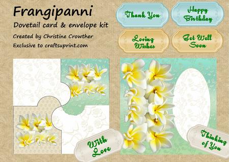 Frangipanni Dovetail Card & Envelope Kit