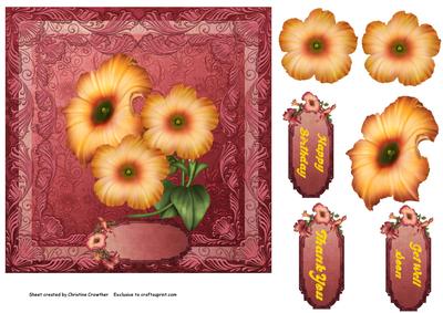 Glorious Petunias Birthday Get Well Thank You