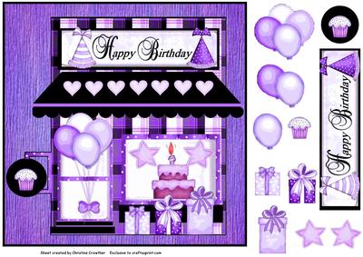 Birthday Boutique - Purple and Black