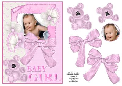 Baby Girl Under Blanket Step by Step