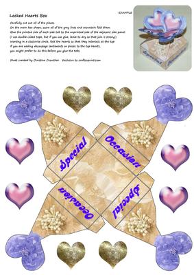 Locked Hearts Box - Special Occasion Silk Flowers