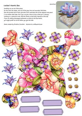 Locked Hearts Box - Floral Delight