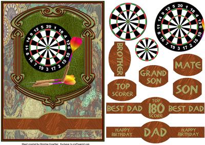 Darts - Best Dad or Male Birthday Options