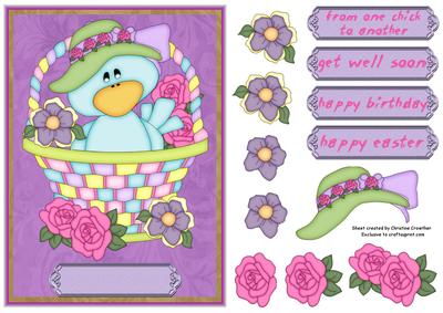 From One Chick to Another - Birthday Easter Get Well