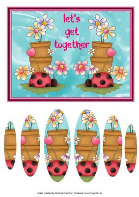 Ladybirds Let's Get Together Double Oval Pyramid