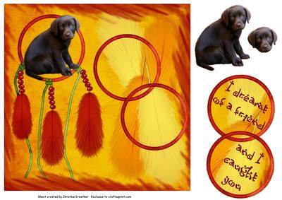 I Dreamt of a Friend and I Caught You - Black Labrador Puppy