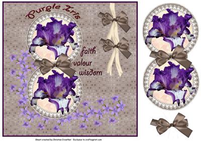 The Purple Iris Symbolises Faith, Valour and Wisdom
