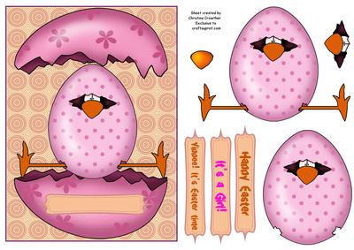 Yippee Chick for Easter or New Baby Girl