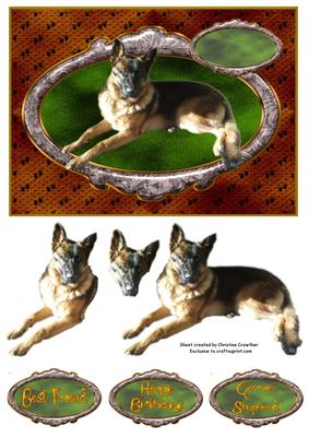 German Shepherd Happy Birthday Best Friend