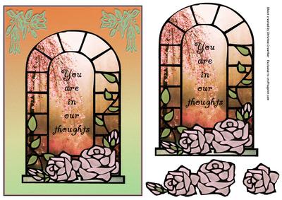 Rose Stained Glass Window - in Our Thoughts