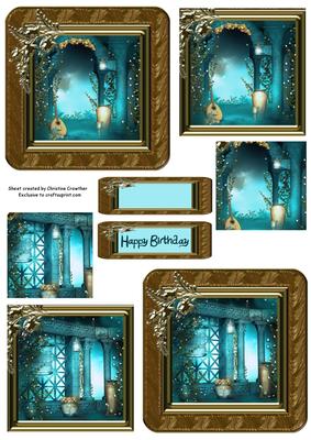 Dreamy Garden Pyramid Toppers and Sentiment Plates