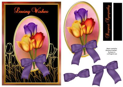 Tulip Bouquet Loving Wishes Deepest Sympathy