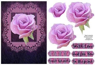 In the Pink Rose - Just for You with Love Sympathy