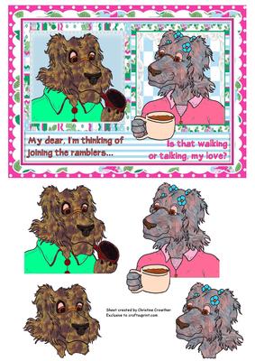 Grandma and Grandpa Dog Discuss Ramblers