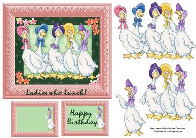 Ladies Who Lunch! Gaggling Geese Happy Birthday