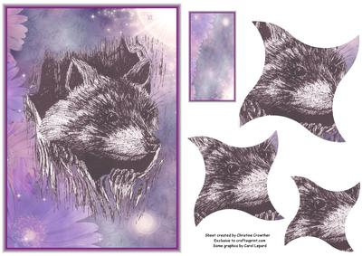 Curious Racoon Twisted Warped Square Stacker All Occasion