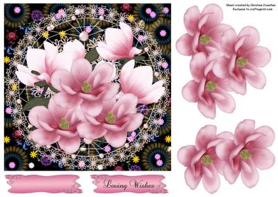 Pink Magnolia Loving Wishes - Any Occasion