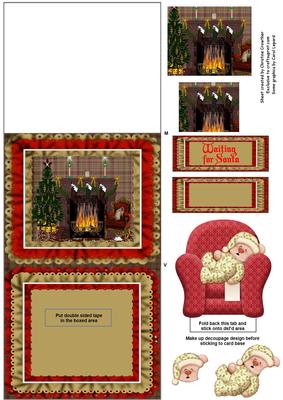 Ted Waiting for Santa Stand-up Element Easel Card