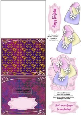 Too Many Handbags Stand-up Element Easel Card