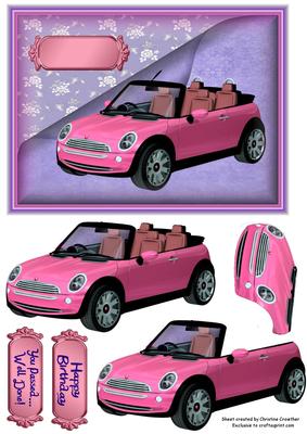 Pink Mini - You Passed or Happy Birthday