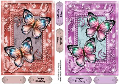 Butterfly Kisses Quick Card Fronts