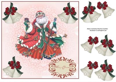 Merry Christmas Santa with Bells